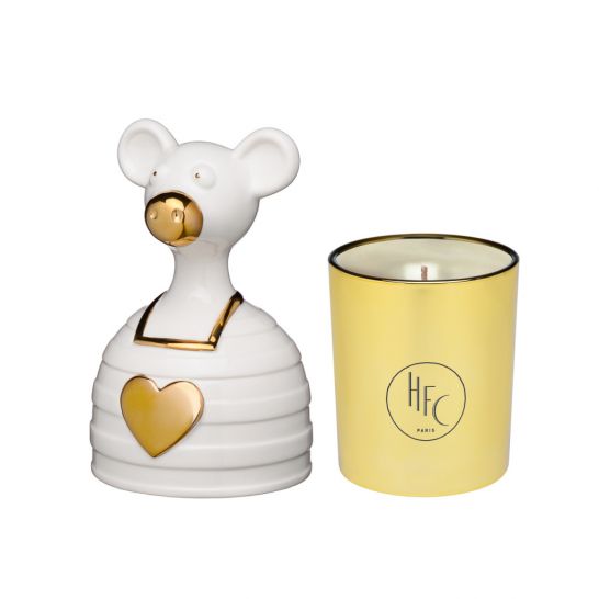 LOVE AND ADDICTION Candle with cloche